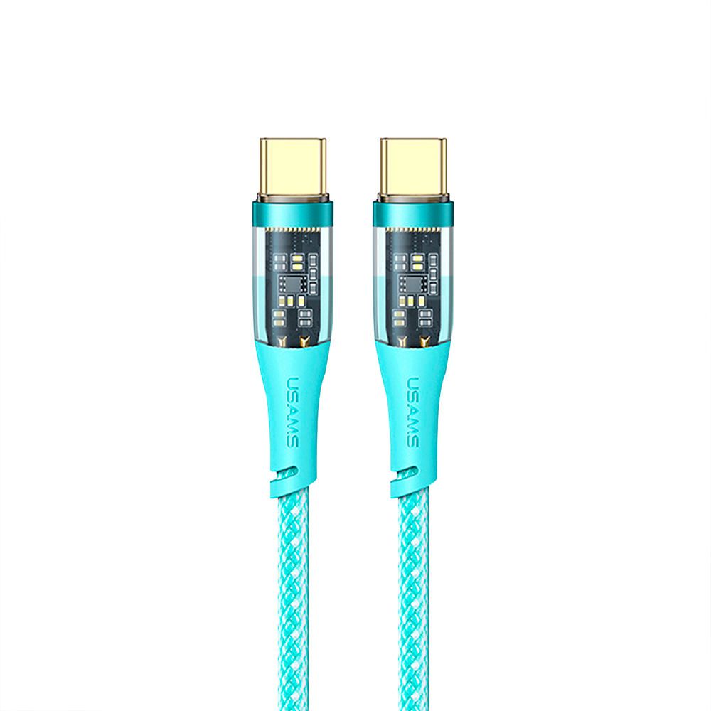 Cable Usams US-SJ574 ICY TypeC a TypeC Menta