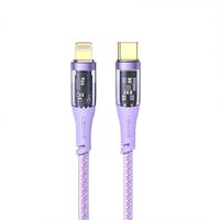 Cable Usams US-SJ573 ICY TypeC a iPhone Lila