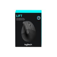 Mouse Gamer Logitech Lift Vertical Wireless Ergonomic Bt Black