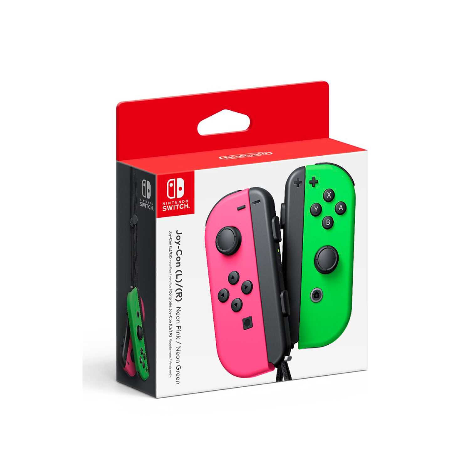 Controles Joy-Con Neon Nintendo Switch Pink Green