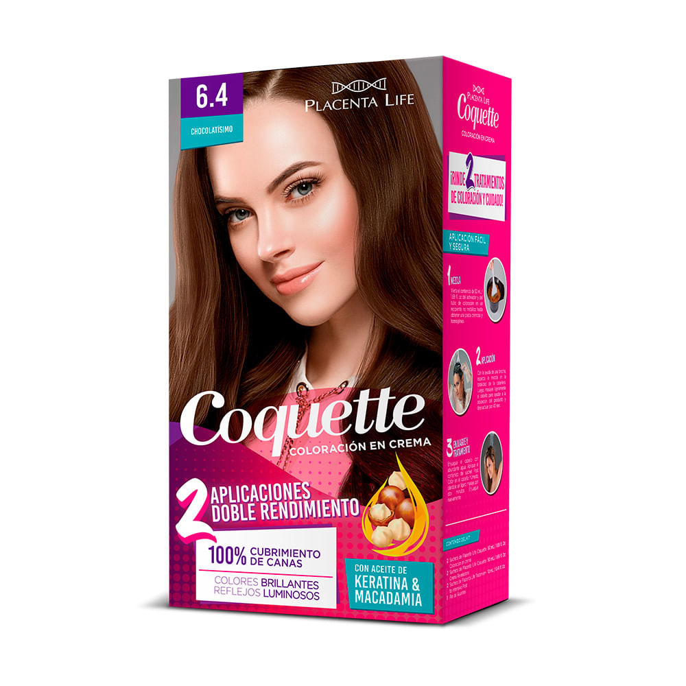 Coquette Tinte 6.4 Chocolatisimo Kit 2 aplicaciones