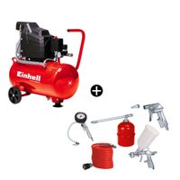 Compresor de aire 1100W + Set de accesorios para compresora