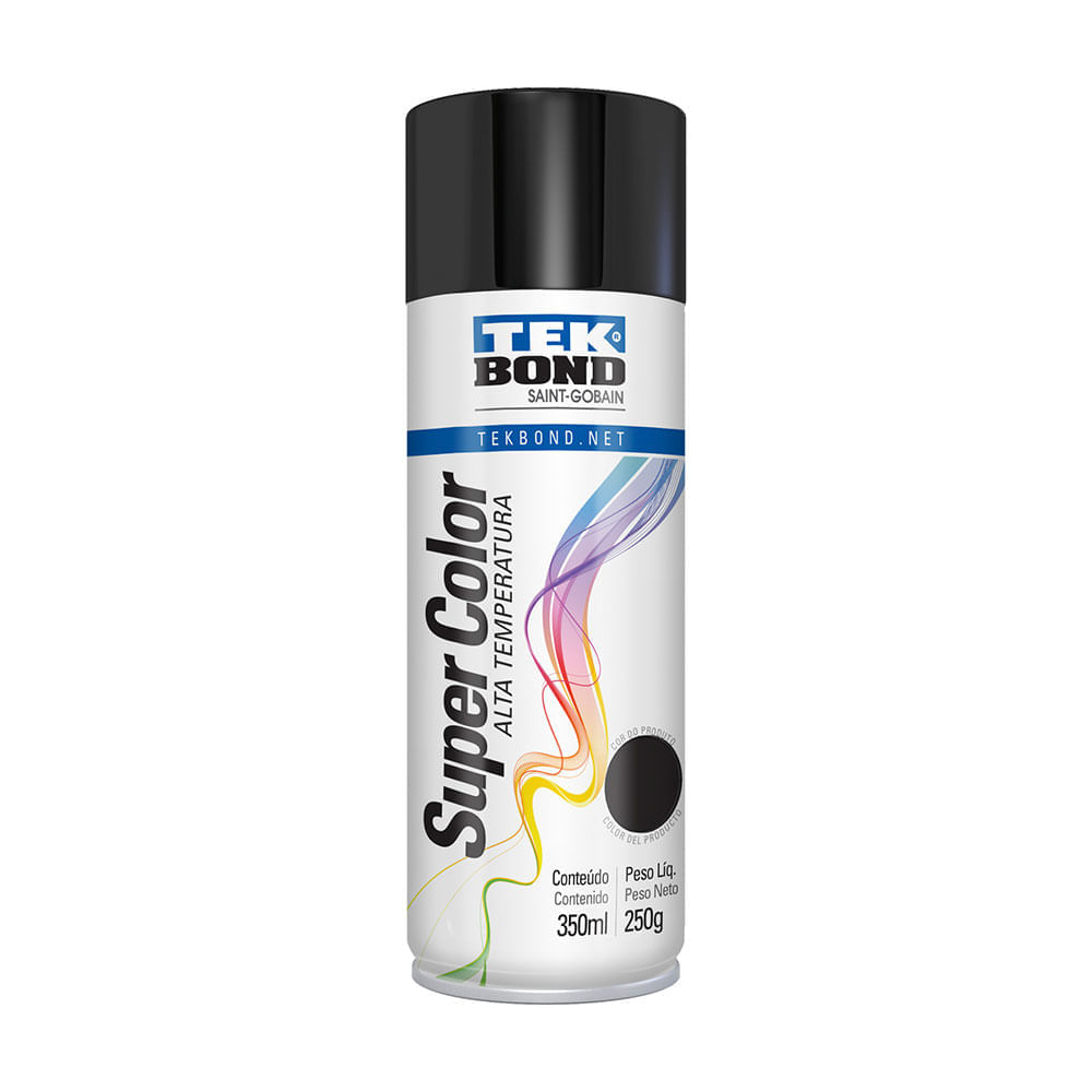 Pintura spray alta temperatura Negro Mate 400ml