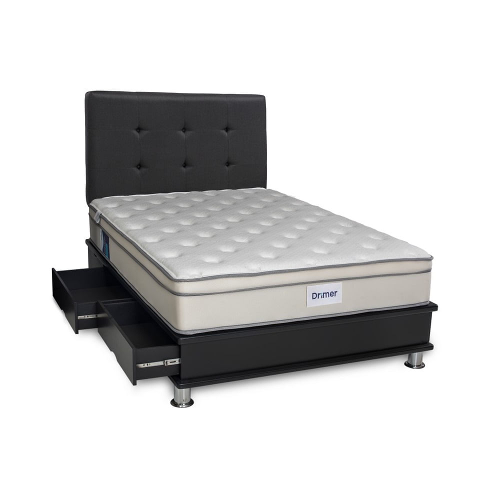 Combo cajones Pocket Dream Negro 2 plazas