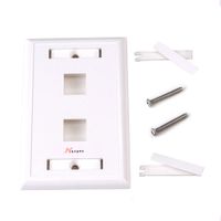 Placa 2 puertos RJ45 Indeco