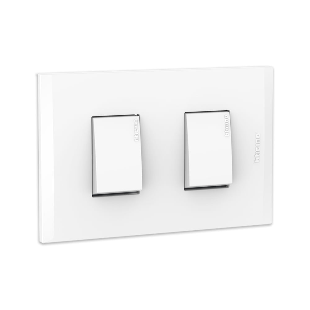 Modus4 Interruptor doble Blanco