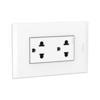 Tomacorriente duplex universal LT Blanco