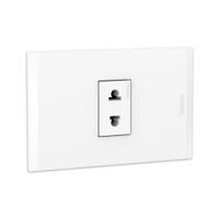 Tomacorriente universal simple Blanco