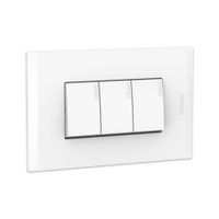 Modus4 Interruptor triple Blanco