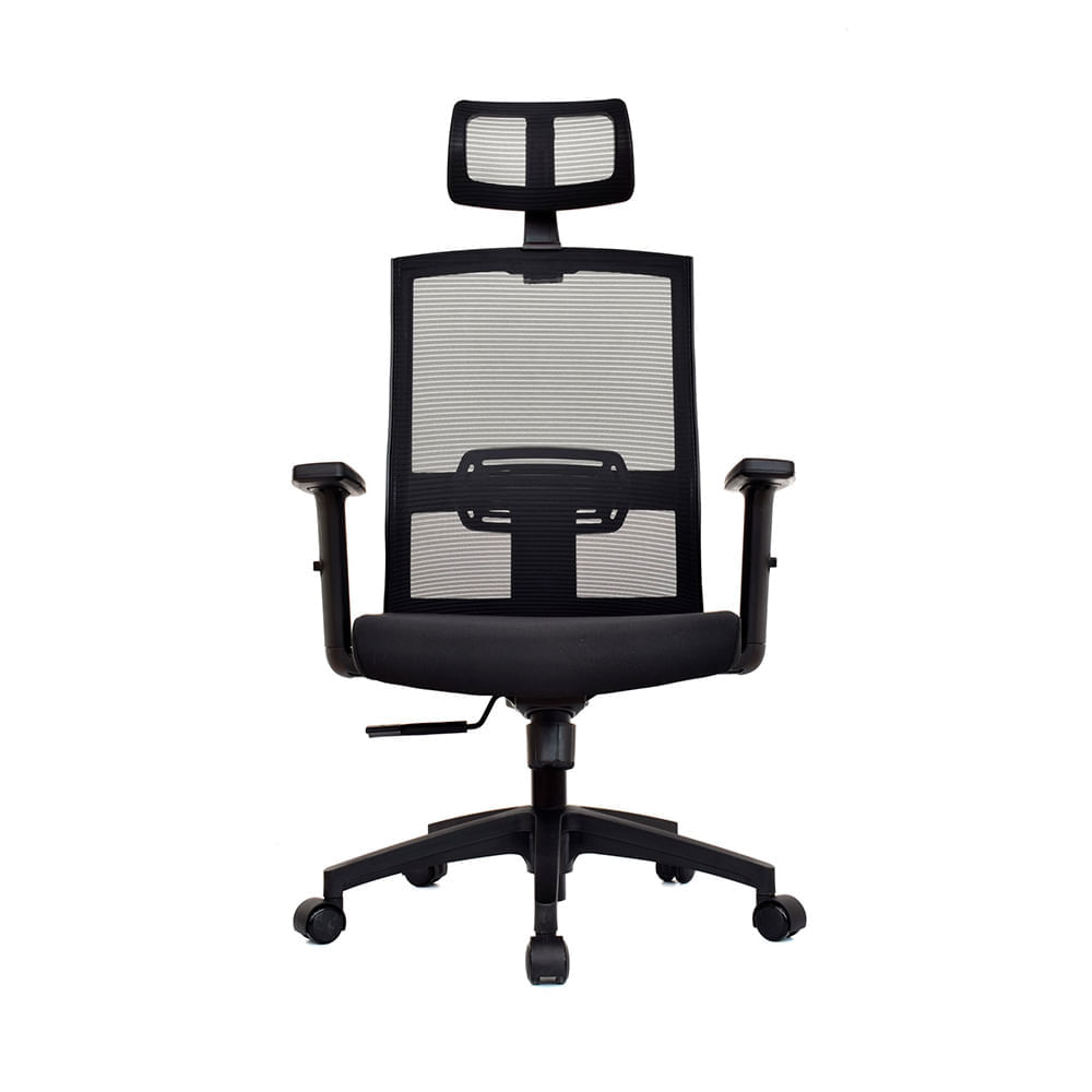 Silla Ergonomica Monk Synchro Negro Alta Bonno