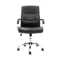 Silla De Escritorio Yorki Negro Con Cabecero Bonno