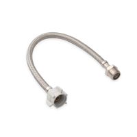 Tubo de abasto para inodoro Acero inox 1/2x7/2"" 40cm