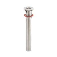 Desagüe para lavatorio de acero inox con rebose 1 1/4 x 11""