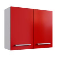 Módulo alto de cocina 80cm Rojo