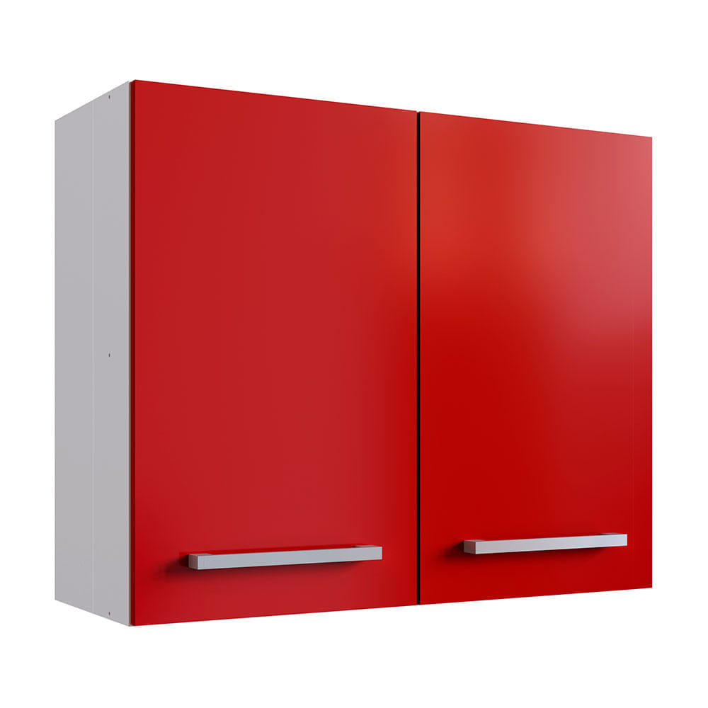 Módulo alto de cocina 80cm Rojo