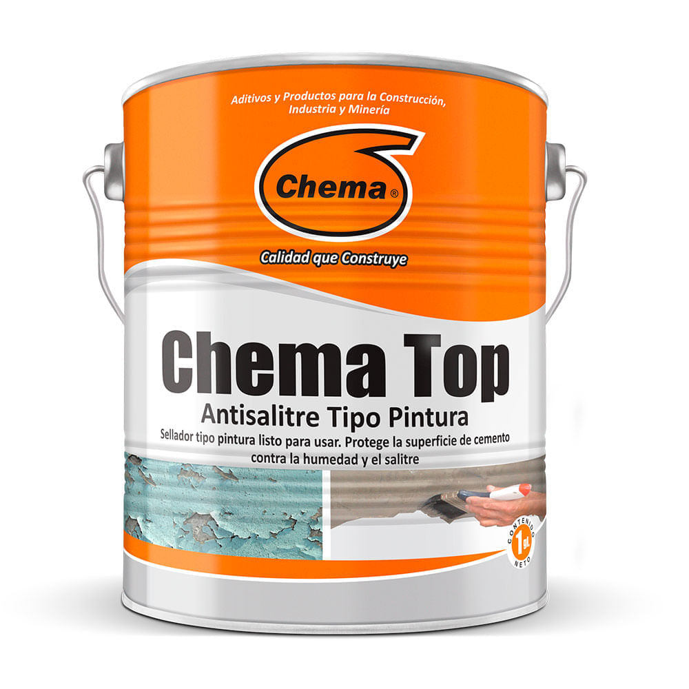 Impermeabilizante Chema Top tipo pintura 1 galón.