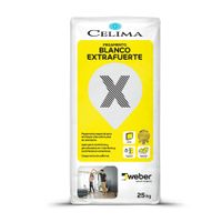 Pegamento en Polvo Extrafuerte Blanco 25 kg Celima Weber
