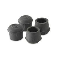 Regatón de 7/8"" negro x 4 unidades