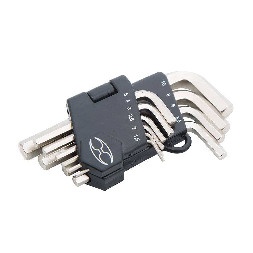 Juego de llaves Allen milimétricas x10 piezas