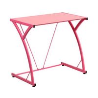 Escritorio de vidrio Berlín Rosado