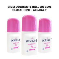 3 Desodorante Roll On con Glutahione - Aclara-T