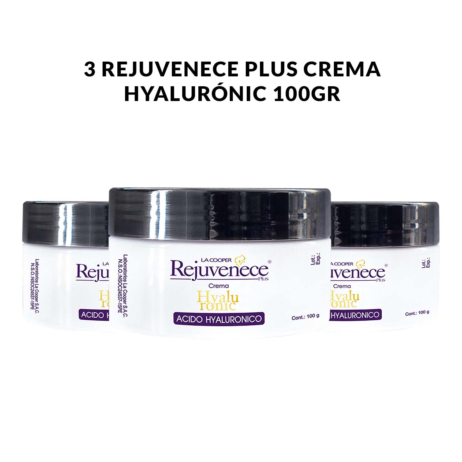 3 Rejuvenece Plus Crema Hyalurónic 100gr