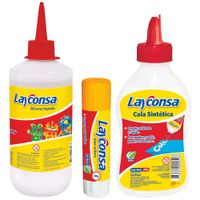 Pack LAYCONSA Silicona + Cola + Goma en Barra