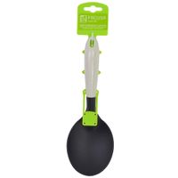 Cucharon Chino Nylon FACUSA Mango Blanco Humo Blister 1un