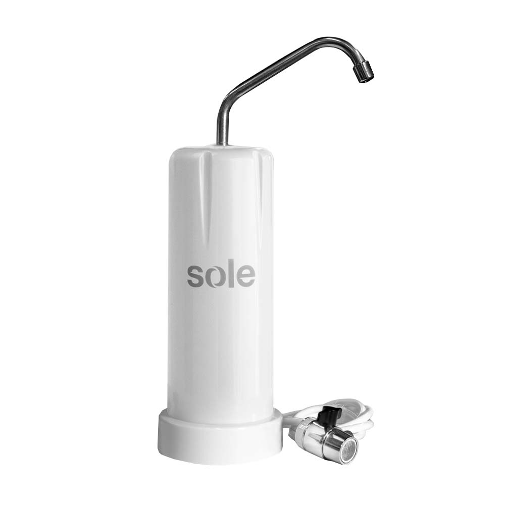 Purificador de Agua Sole Prime Sobre Lavadero 1.9L/min Blanco - 5 años