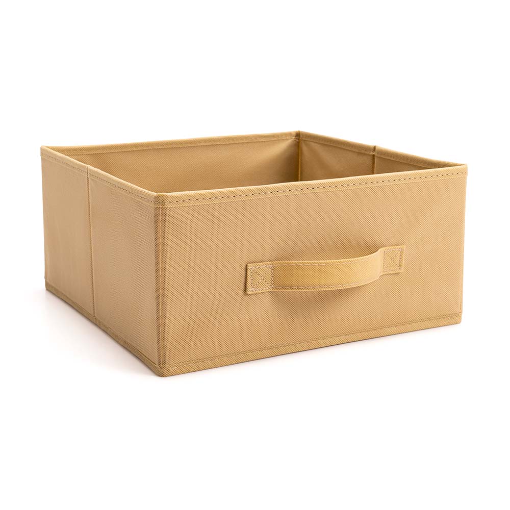 Caja organizadora de tela Mediano 31x15 Camel