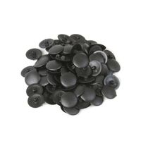 Tapa para tornillo a presión Negra x 100 unidades