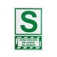 Señal Fotoluminiscente Zona Segura en Caso de Sismo