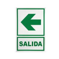 Señal Fotoluminiscente Salida Izquierda