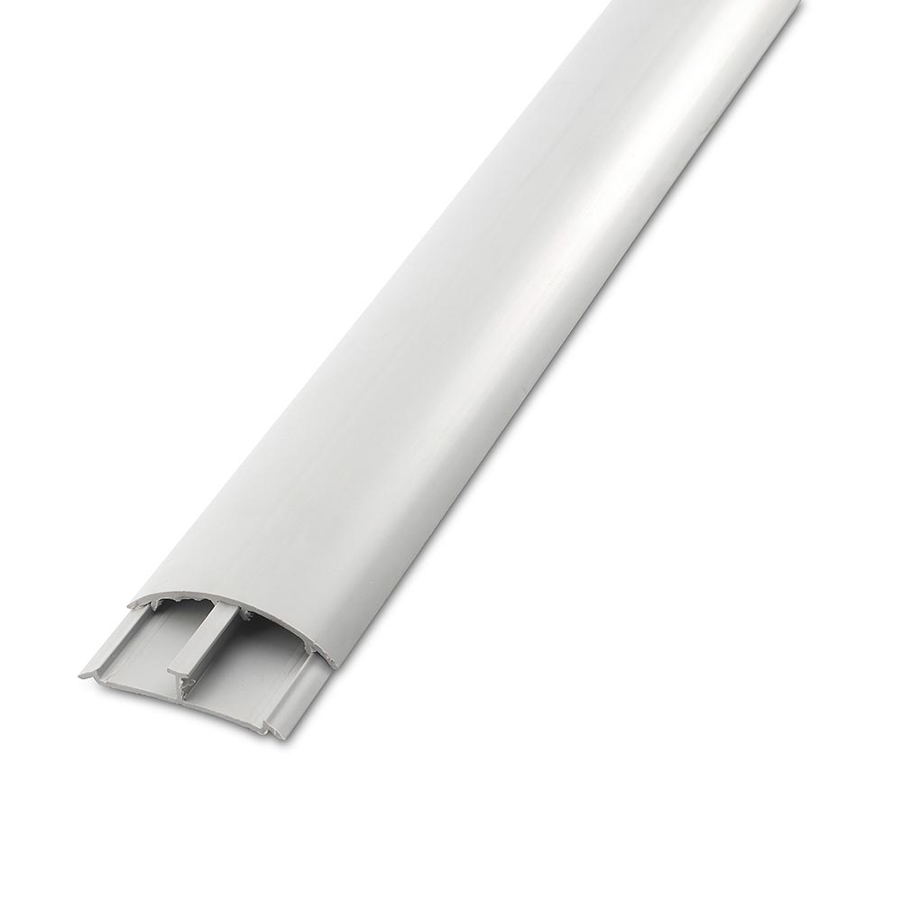 Canaleta para piso sin adhesivo Gris 60x13mm