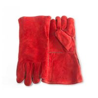 Guante para soldador Rojo 14""