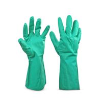 Guante de nitrilo reforzado Verde Talla: 9