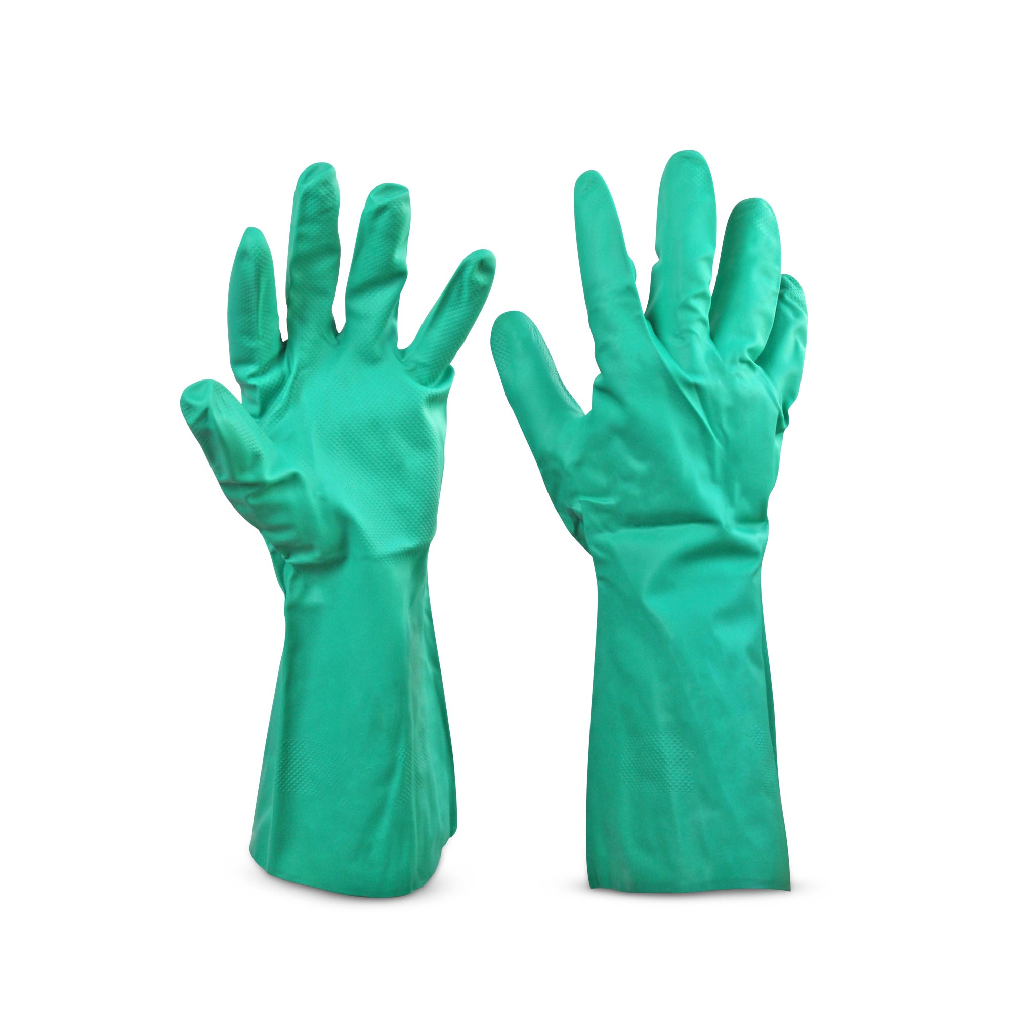 Guante de nitrilo reforzado Verde Talla: 9