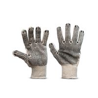 Guante de hilo con puntos PVC