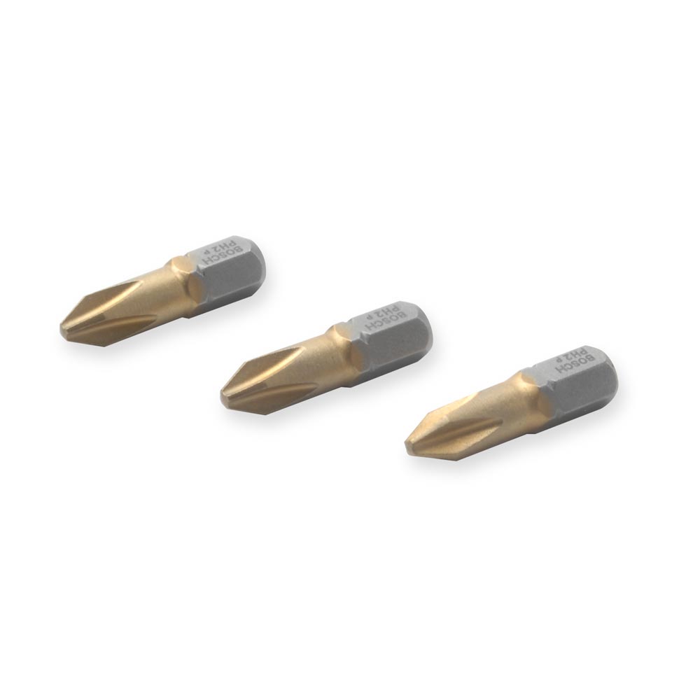 Punta de destornillador Phillips MaxGrip 2x25mm x 3 unidades