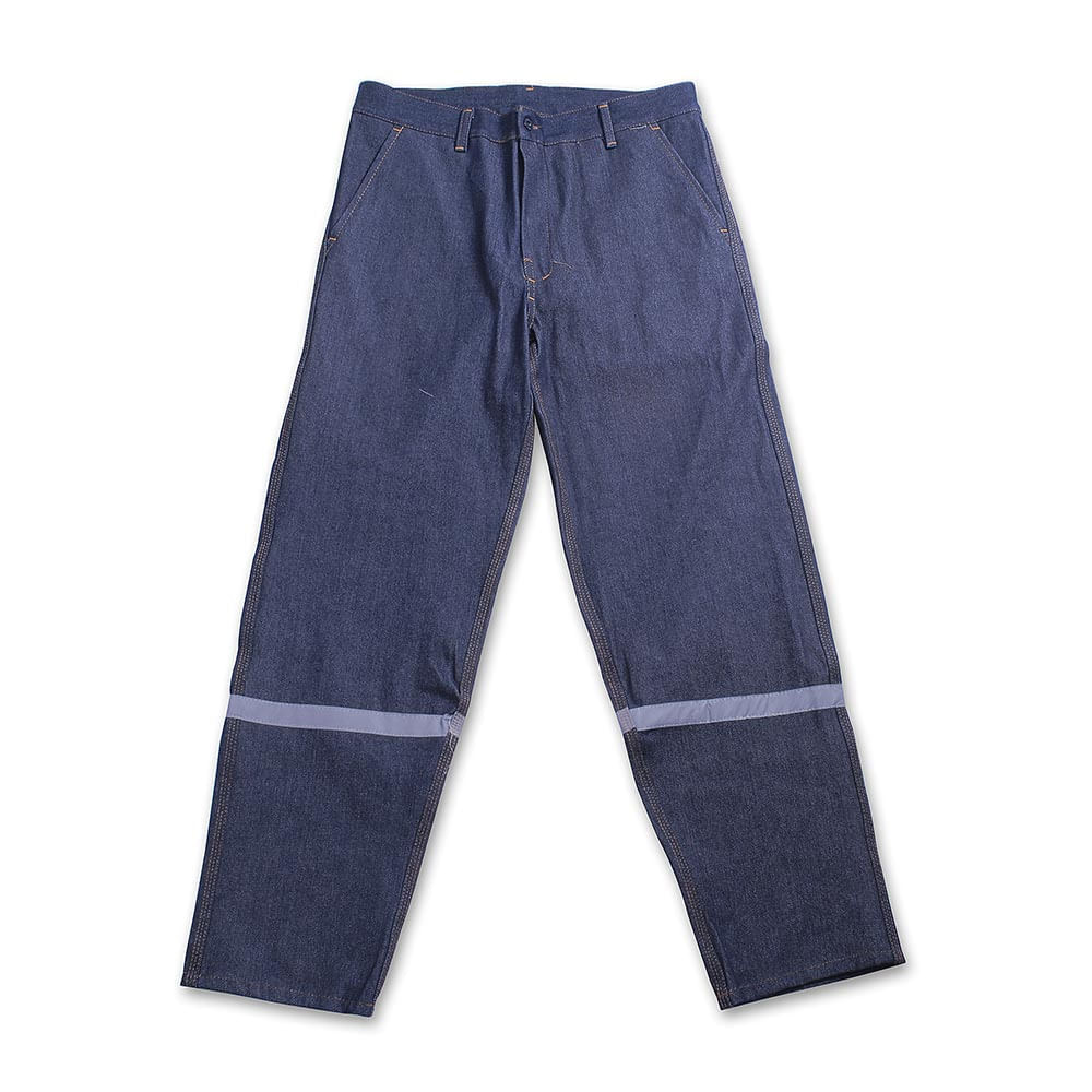 Pantalón Denim Werken 100% Algodón con Cinta Reflectiva - Talla: Small