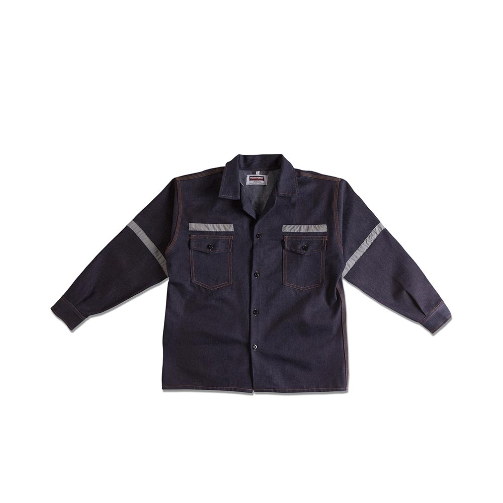 Camisa Denim Werken 100% Algodón con Cinta Reflectiva - Talla: Large