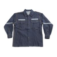 Camisa Denim Werken 100% Algodón con Cinta Reflectiva - Talla: Medium