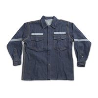 Camisa Denim Werken 100% Algodón con Cinta Reflectiva - Talla: Small