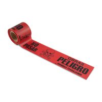 Rollo de cinta de peligro Rojo 40 metros