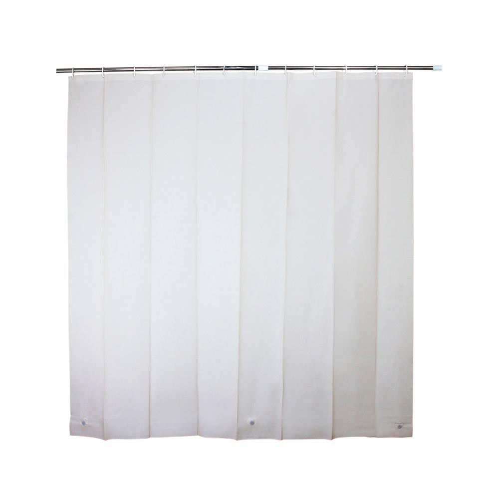 Cortina de Baño Naranja 180x180cm Liner Beige