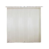 Cortina de Baño Naranja 180x180cm Liner Blanco