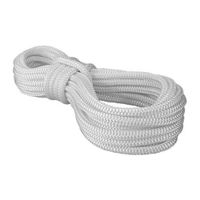 Driza de nylon trenzada agarradera Blanca 1/8"" x 15 metros