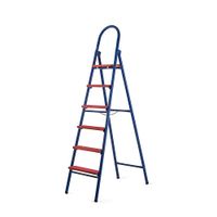 Escalera metálica de 6 pasos
