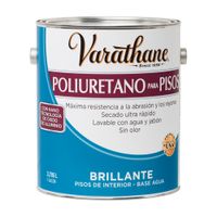 Laca de agua para pisos brillante 1 galón