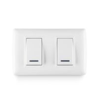 Interruptor Doble Blanco Basic